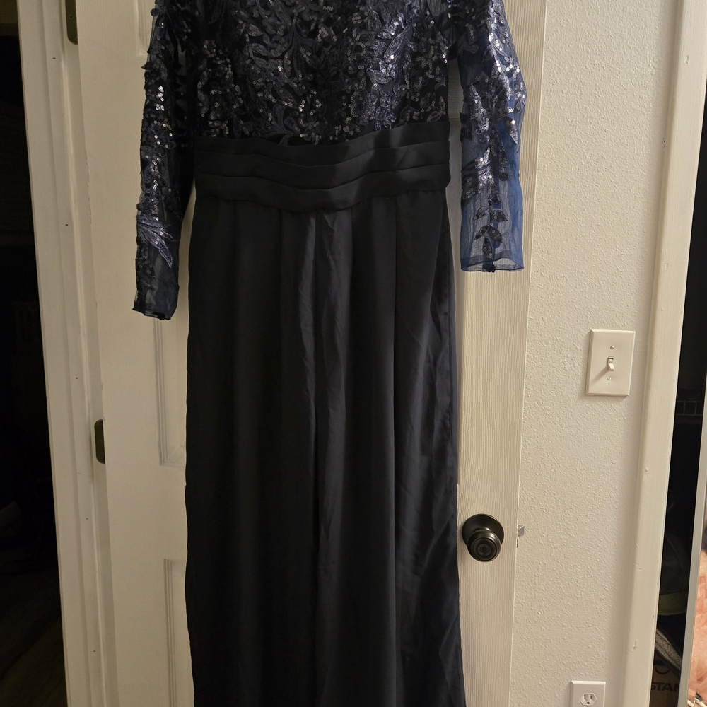 Elegant Navy Blue Evening Jumper. Wedding Ready.